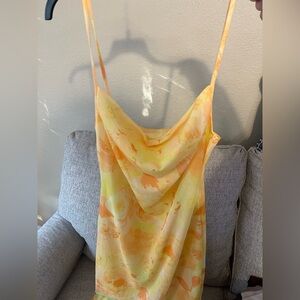 Floral Yellow and Orange Women's dress